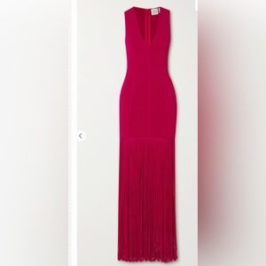 Herve Leger Crimson Maxi
